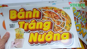 🔥🔥🔥 Miếng Dán BÁNH TRÁNG NƯỚNG dùng Trang Trí QuánTủ kính Xe bán hàng...