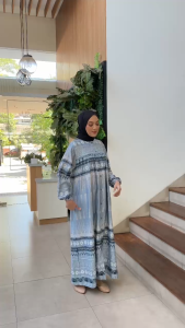 Gamis Nagita Motif Jumbo L XL XXL 3XL 4XL Muat Sampai BB 120kg Paling Laris LD 100 120 130 140