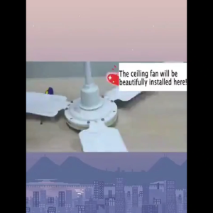 56 Inch Ceiling Fan Heavy Duty Electric Fan with 3 Blades 75W Industrial Ceiling Fan Big Size Ceiling Fan High Quality Standard Electric Fan for Warehouse Office Living Room Bedroom Energy Saving Durable