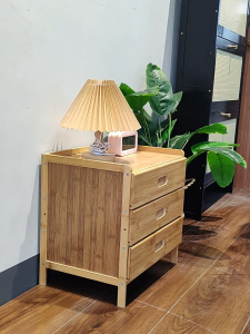 Bàn cạnh giường ngủ đơn giản nhỏ thu thập tủ giường miniÂu chân gỗ rắn kệ GỖ để Táp Đầu Giường Siêu Bền Đẹp