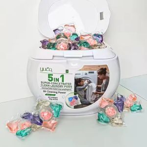 40 Pcs Floral 5-in-1 Laundry Detergent Capsules | 10g Laundry Pods