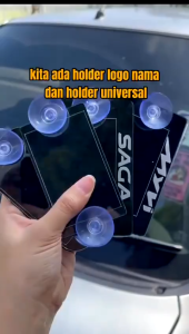 New Roadtax RFID Holder Acrylic Color With Suction Cup 2024 Version New Size Proton Perodua Bezza Axia myvi Saga Ativa