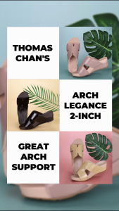THOMAS CHAN H-Strap Low Orthotic Wedge Sandals [Yellow/ Taupe/ Brown/ Grey]