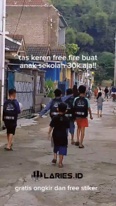 LARIES Tas Ransel Free Fire Anak Sekolah Sd Kantong Sekolah Kartun Tas ff viral kekinian murah awet premium