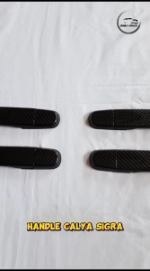 Cover Handle Calya Sigra Cover Pegangan Pintu Mobil Sigra Calya Glossy Carbon Premium