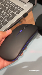 Wireless Mouse Bluetooth and 2.4Ghz USB Receiver Optical Slim Adjustable Mice Rechargeable