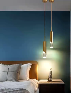 Gantung Nordic Modern Chandelier Lampu Gantung Kesederhanaan LED Lampu Metal Restoran Lampu