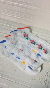 TYKS136 Kaos Kaki Wanita Semata Kaki Motif Kaos Kaki Ankle