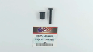 Karet Mur Visor Ninja (+Baut Plastik) - Dudukan Ganjal Ganjel Baut Baud Mor Visor Kaca Depan Winshield Windshild Win Shield Winsil Wellnut Ninja Vixion New
