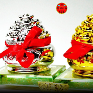 Sea2Sun ถังทอง ถังเงินถังทอง ฐานกระจก สูง 4 นิ้ว