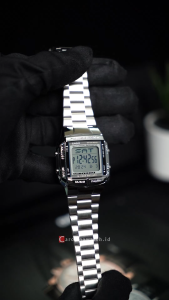 Jam Tangan Pria Casio General DB-360-1A Data Bank Digital Dial Stainless Steel Band