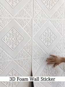 Wallpaper 3D Foam Motif Batik Sultan 70 x 70Cm