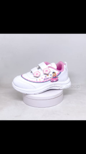 FIURI - NEW ERA - BAILEE V 29-32 PUTIH PINK - SEPATU SNEAKERS KANVAS SOL KARET ANAK KECIL PEREMPUAN - SEPATU PELANGI KETS LUCU FASHION TRENDY - SEPATU SEKOLAH PAUD TK KRETEKAN CEWEK MURAH PROMO DISKON BONUS KAOS KAKI