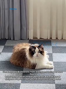 8PCS 30X30CM Non Slip Floor Carpet Tiles Japanese Puzzle Self Adhesive Carpet Office Bedroom Living Room Karpet Lantai 地毯