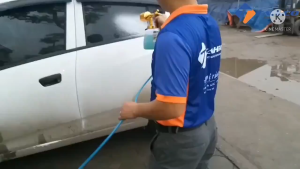 Bình xịt tạo bọt tuyết - Đầu Vàng gắn máy nén khí cao cấp 1000ml