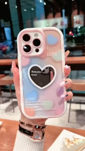 DEAMOR Case iPhone X XS XR 11 Pro Max 12 Pro Max 13 Pro Max 14 Pro Max 15 Pro Max Casing Gradian Romantic Marble Mirror