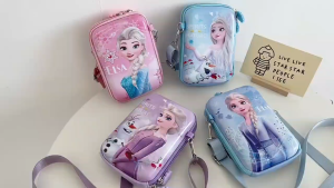 (SG Seller) Disney Children Bag Frozen 2 Anna Cartoon Princess Crossbody Bag Large Capacity Bag Casual Student Girls Bag Presents