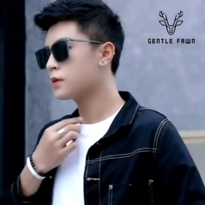 Gentle Fawn Kacamata Sunglasses Polarized Bentuk Kotak Bahan Alumunium Magnesium Kuat Fashion Pria Trendy Anti Silau Matahari 8696