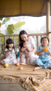 3-stel Velvet Junior Setelan Oblong Pendek Celana Panjang SMLLB.XL.XXL