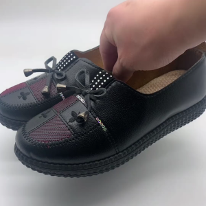 QINGSHUI Sepatu kasual wanita.sepatu flat wanita.Slip On Lembut Kerja Flatshoes Terbaru.sepatu kulit wanita