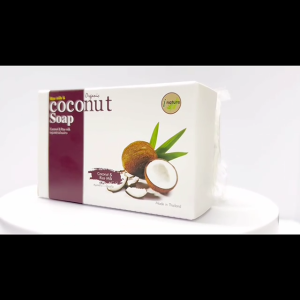 I Nature สบู่มะพร้าวน้ำนมข้าว Organic coconut & Rice milk soap bar 100g.