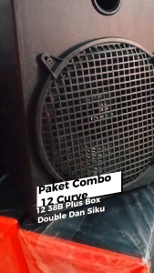 Paket Combo Speaker 12 Inch Woofer Curve 12 38B + Box 12 Double + Siku
