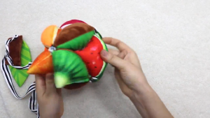 Bóng Vải Cho Bé Sơ Sinh Montessori Fruits Hỗ Trợ Luyện Chân Kích Thích Thị Giác