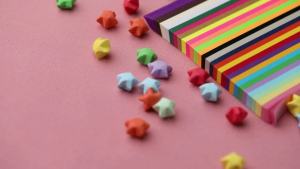 540 Sheets Lucky Origami Stars Paper Strips: A Guide to Folding Paper for Arts Crafting Supplies