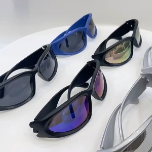 Musion แว่นตากันแดด Y2K ป้องกันรังสียูวี แฟชั่น สําหรับขี่จักรยาน