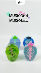 Kiara Lunch Box Momotel & Momonas Kotak Makan Anak Sekolah Karakter Lucu Gratis Sendok Garpu 100% BPA Free dan Food Grade