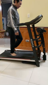 Máy Chạy Bộ A7AB máy chạy bộ gấp gọn đa năng Kèm đai massage tạ tay- Động cơ 3.0HP