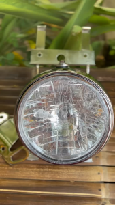 LAMPU DEPAN NINJA SS BULAT CHROME SET BREKET LAMPU NINJA SS R