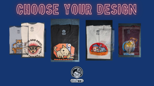 ekzteez Happy Lang Dog Aspin Design DTG Printed T Shirt