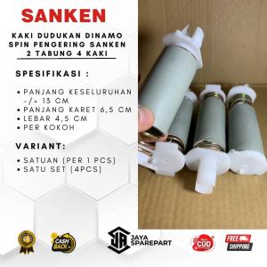 Kaki Dudukan Dinamo Spin Pengering SANKEN 2 TABUNG 4 Kaki