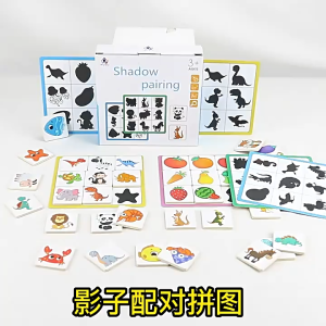 Mainan Puzzle Mencocokkan Bayangan Shadow Pairing