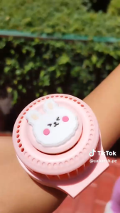 Remax Wristband Silicon Fan F7 Trendy Watch Three-speed Wind Adjustment Cooler Mini Rechargeable Low Noise USB-Powered For Child