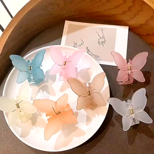 Jepit Rambut KUPU-KUPU / Doff Motif Matte Gaya Fashion Korea Import/Hairclaw Butterfly Fashion Korea