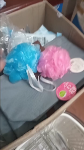 Bông tắm tạo bọt Aisen Nhật Bản BQ586 tròn Nylon cao cấp mềm mại và đàn hồi