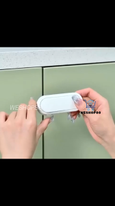 WESHOP 88 Self-Adhesive Fridge Door Latch & Baby Safety Cabinet Locks
