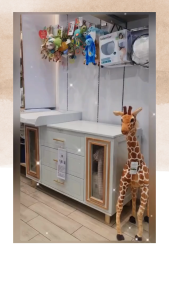 Bambigarden Martin Baby Dresser ตู้เปลี่ยนผ้าอ้อมสีขาวไม้ รุ่น Martin