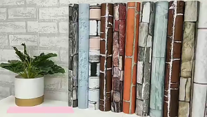 Wallpaper Stiker Dinding Bata Hitam Ukuran 45cm X 10m Wallpaper Sudah Ada Lem Perekat