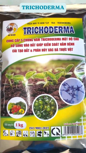 Nấm đối kháng Trichoderma An Trí ủ phân bón trộn đất trồng cây phòng bệnh hiệu quả cho cây trồng 1kg