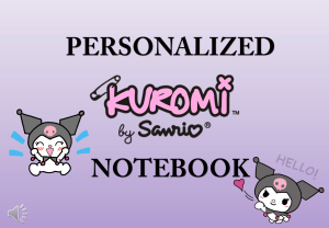 Kuromi Customized Notebook: Personalized Journal & Creative Writing Notebook