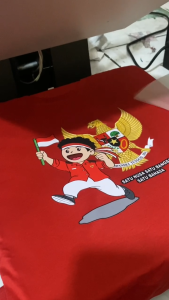 JF KIDS SETELAN PANJANG ANAK PEREMPUAN / LAKI - LAKI KAOS MOTIF KEMERDEKAAN / MERDEKA 17 HUT INDONESIA DIRGAHAYU 1 - 10 TAHUN