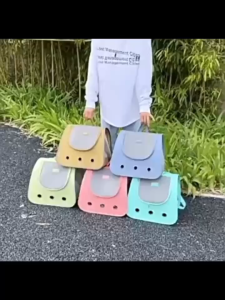 กระเป๋าเเมว เป้แมว สำหรับสัตว์เลี้ยง พับเก็บได้ ระบายอากาศได้