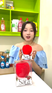 Sáp Thơm Phòng Ngủ Sara Hồng Nhung 125g Khử Mùi Làm Thơm Phòng Xe Ô Tô Tủ Quần Áo Nhà Vệ Sinh Toilet...