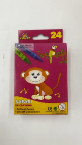 สีเทียน KID ART รุ่น R024 แท่งขนาดมาตรฐาน 24 สี (ราคา/กล่อง) | เคแคมปัส เครื่องเขียน