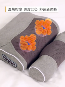 💖Christmas Gift💖✅SG Ready Stocks✅ Double Combination Wormwood Neck Massager Shoulder Massager Back Massager Massage Pillow Electrical Shiatsu head Massage Osim Vday Present Gift Idea Xmas