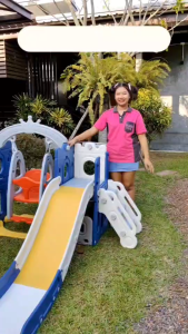 D Kids สไลเดอร์เด็ก รุ่นใหม่ 3in1 แยกประกอบได้ สไลเดอร์ปราสาทน้อย No.012 น่ารักเว่อร์