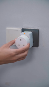 (3Days Arrive )BOIO Smart Wifi Plug wifi Socket Switch 20A Power monitor Remote Control WiFi Sockets Compatible with Alexa Google Home Assistant UK Plug